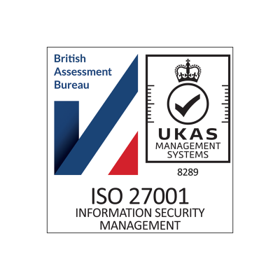 British Assessment Bureau ISO 2700 Information Security Management UKAS Management Systems logo