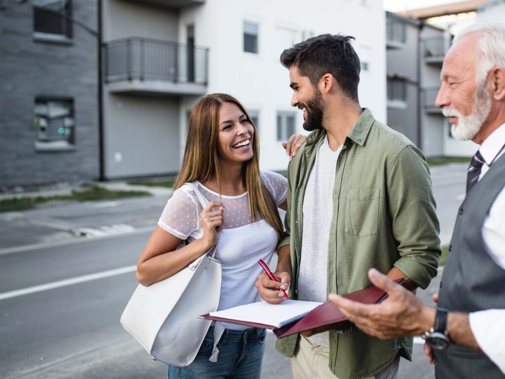 ONP Solicitor's leasehold legal services helping a young couple enter a new leasehold contract