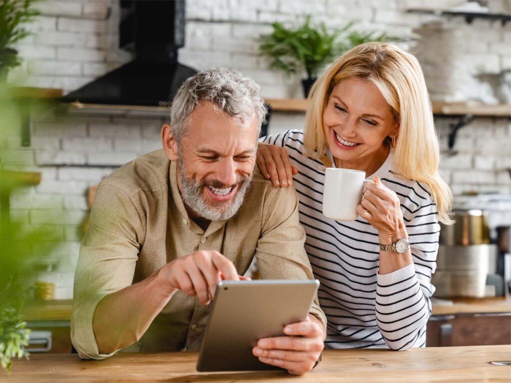 An older couple using ONP Solicitor's legal services for a leasehold extension